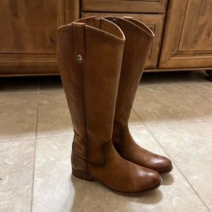 EUC Frye brown leather riding boots women’s 9